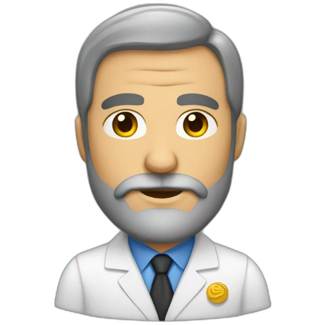 señor con barba oficinista emoji