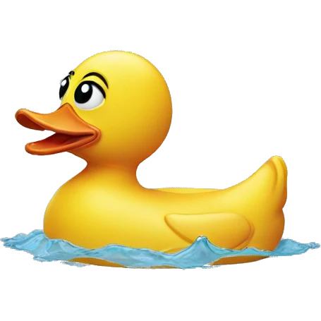 disgusted rubber duck emoji