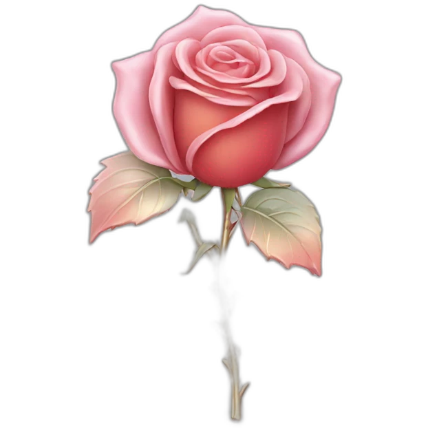 Rose in crystal emoji