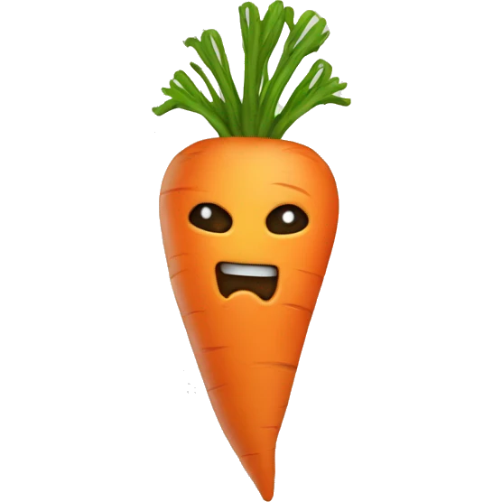 heavy metal carrot emoji