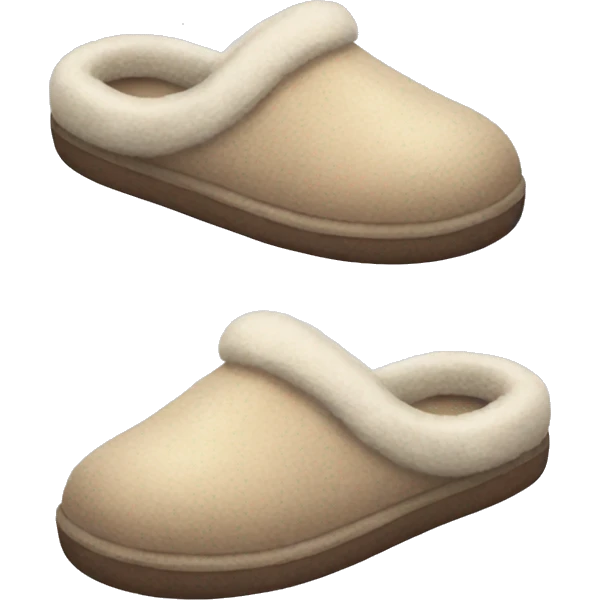 Cozy slippers emoji