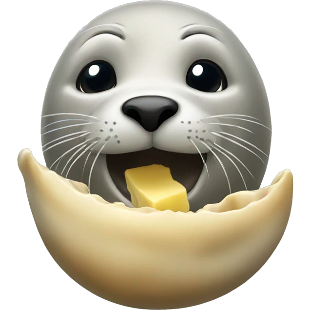 seal eating emoji