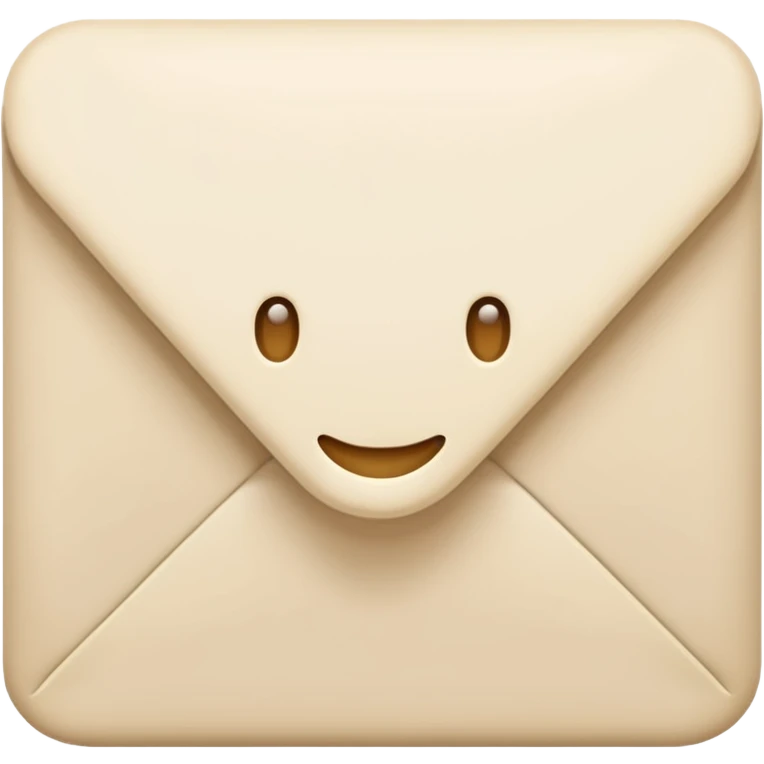 Letter color pale beige creamy emoji