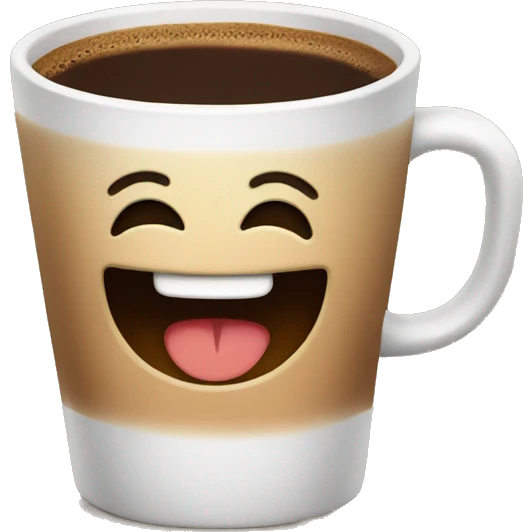 Happy coffee  emoji