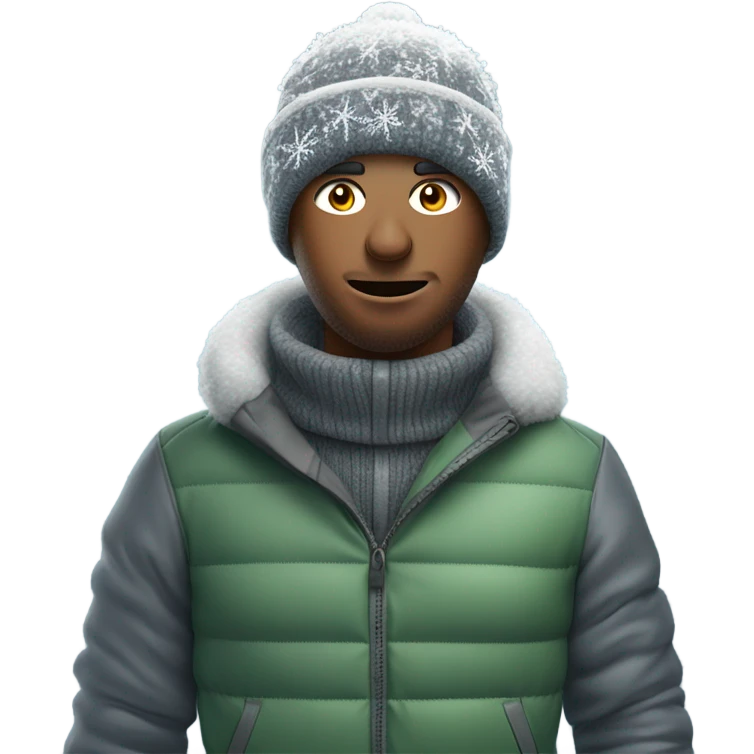 Golfer frozen cold emoji