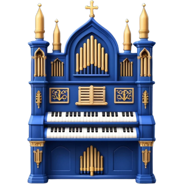 dark blue pipe organ emoji