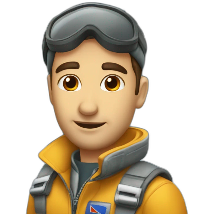 Piloto avión cara de sorpresa emoji
