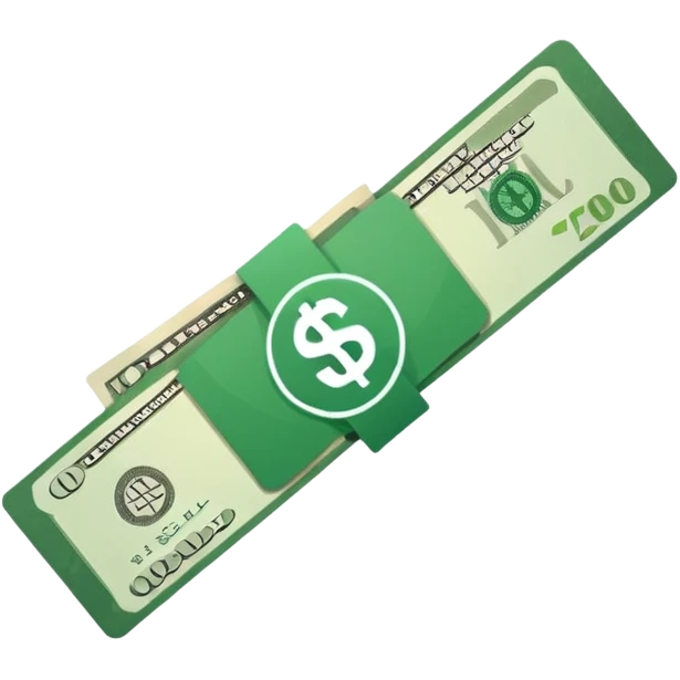 single cash bill 2d format emoji