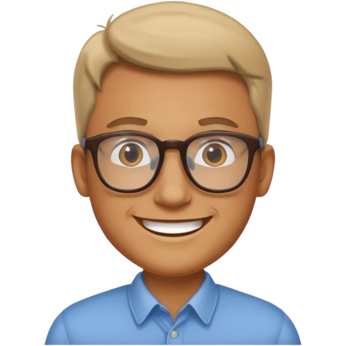 Man with glasses emoji