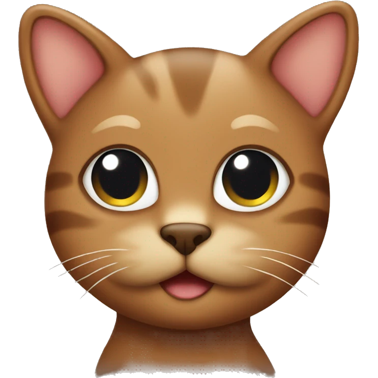 cute brown cat emoji