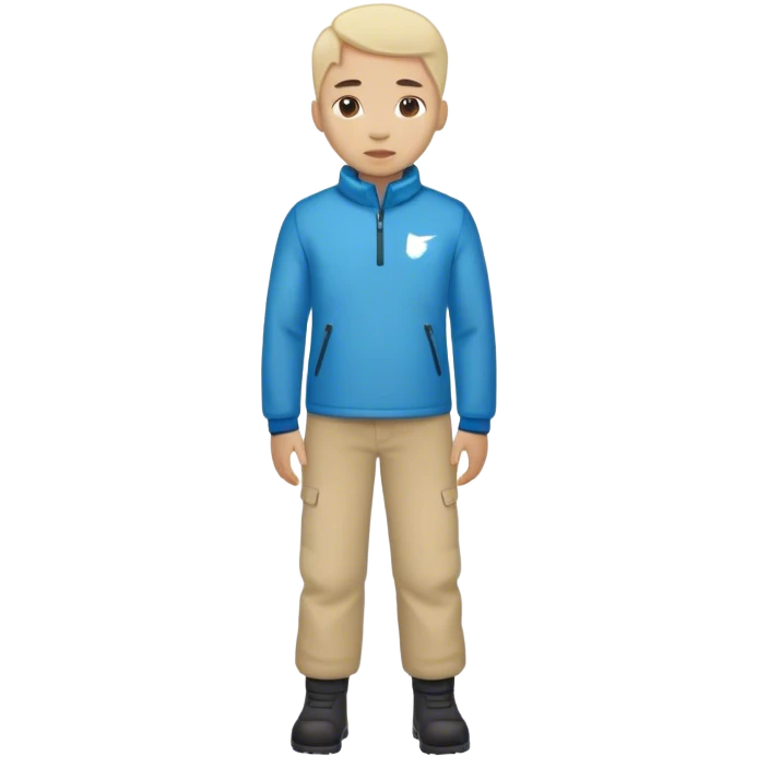 photorealistic greenland citizen standing full length emoji