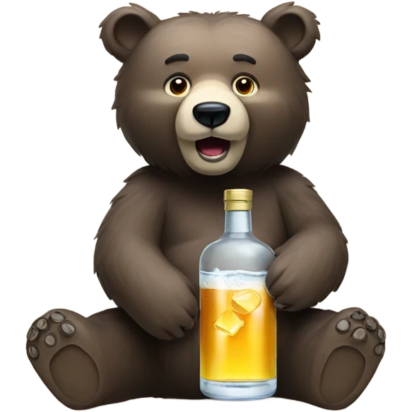 bear with vodka emoji