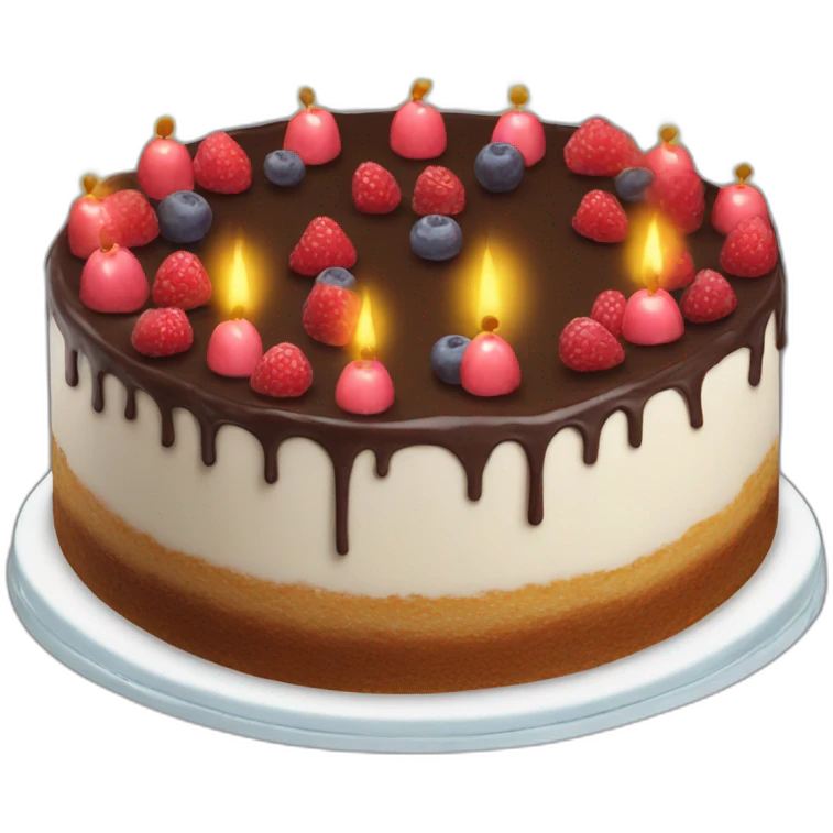tarta de 52 años velas emoji