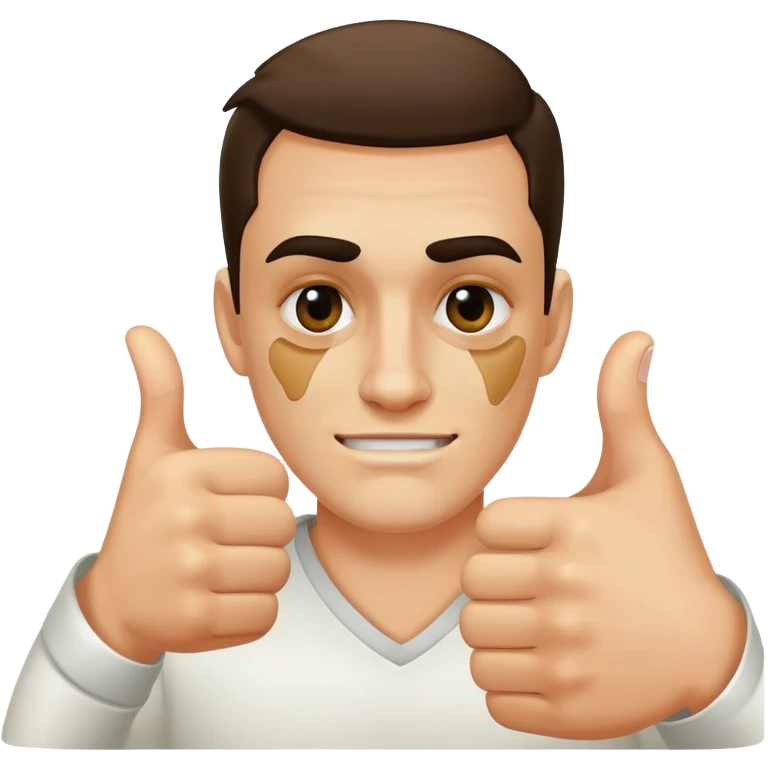 Beat up guy thumbs up emoji
