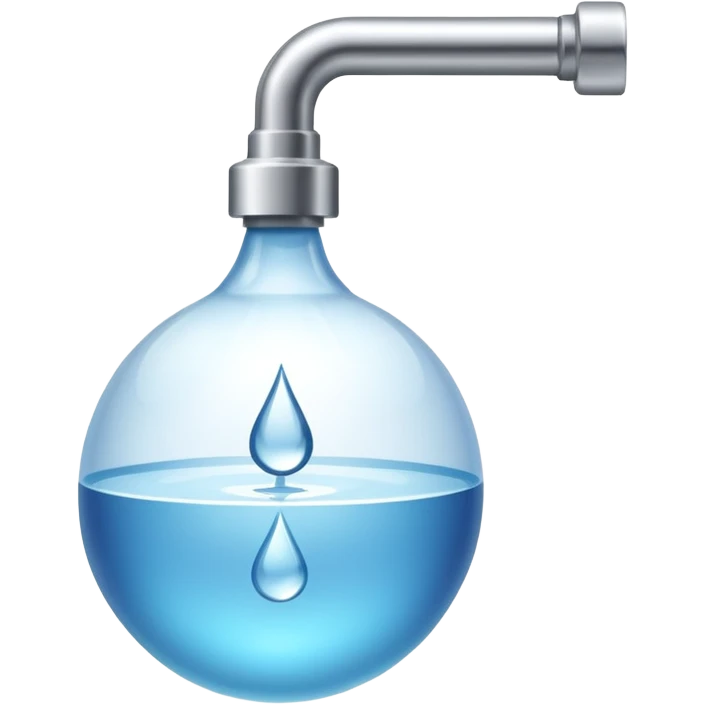 a tap with a small water droplet at the end emoji