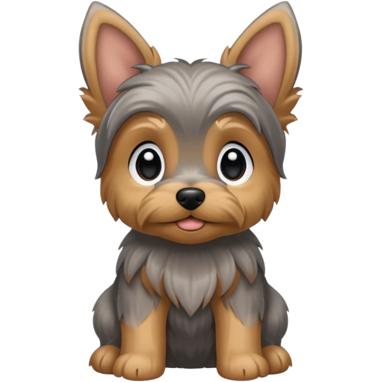 Floppy eared Yorkie puppy emoji