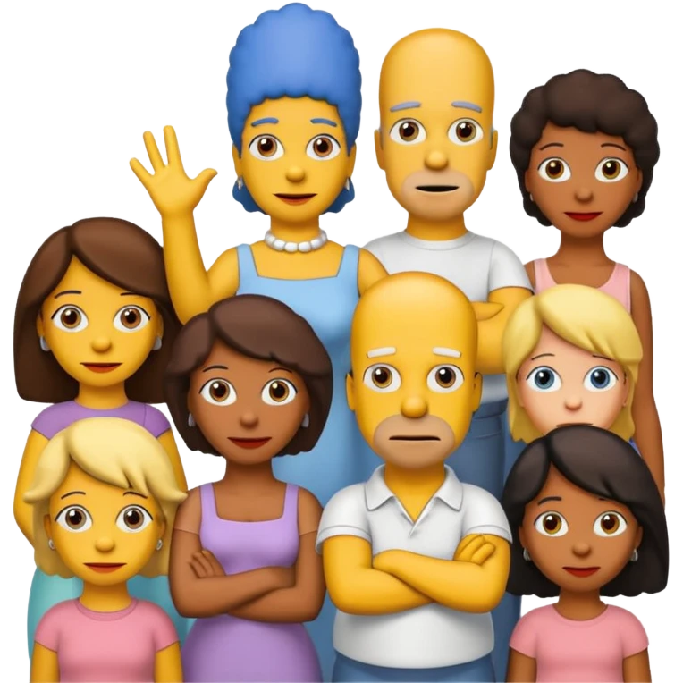 the simpsons, Different every character. emoji