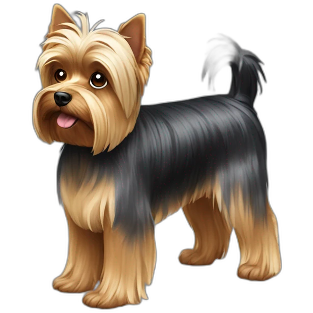 dog yorkshire terrier full body emoji