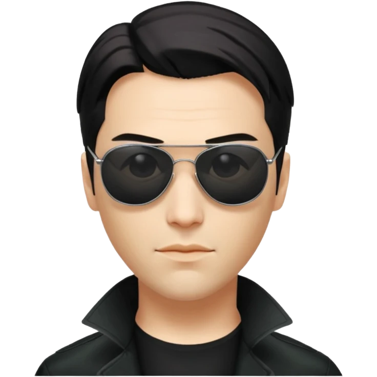 neo on sunglasses from matrix movie emoji