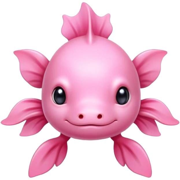 cute pink axolotl emoji