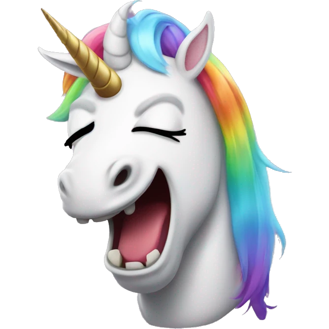 unicorn with anger emoji