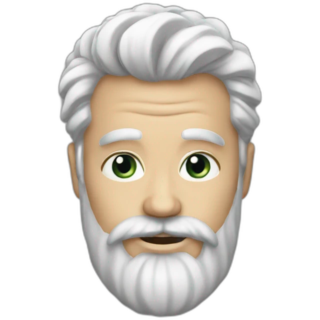 Barbe blanche emoji
