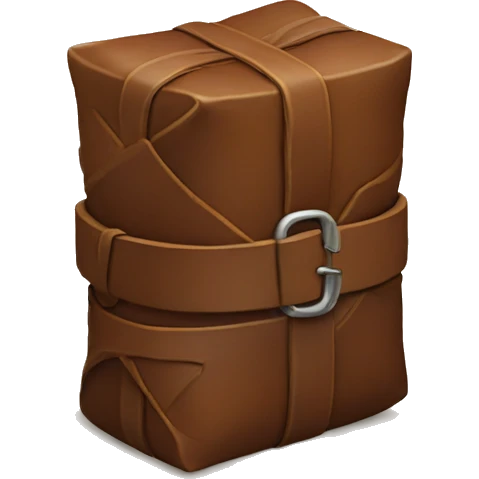 leather in a stack emoji