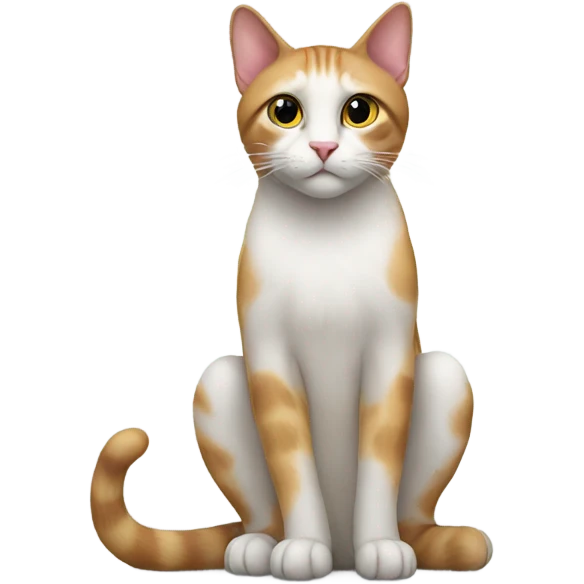Cat on his knees  emoji
