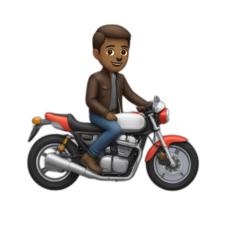 Homme a moto emoji