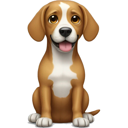 Dog with human body emoji