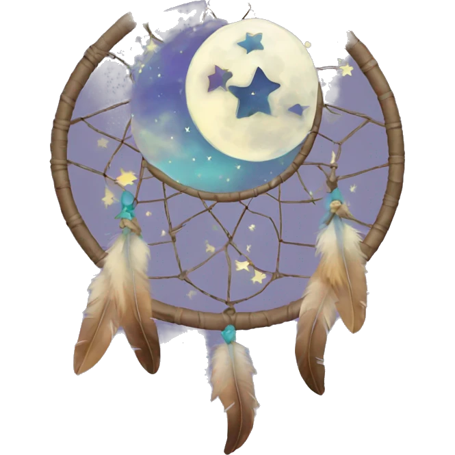 moon-and-stars-dreamcatcher emoji