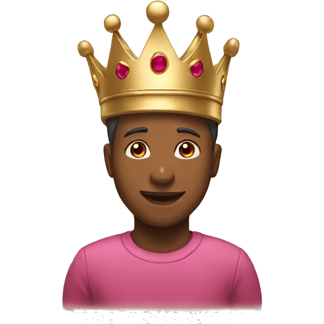 A pretty gold crown that says STAFF emoji