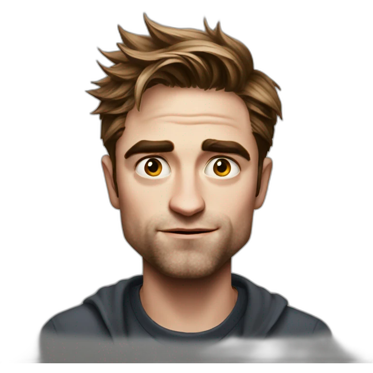 Robert Pattinson straight face emoji