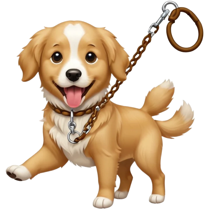 dog, double leash emoji