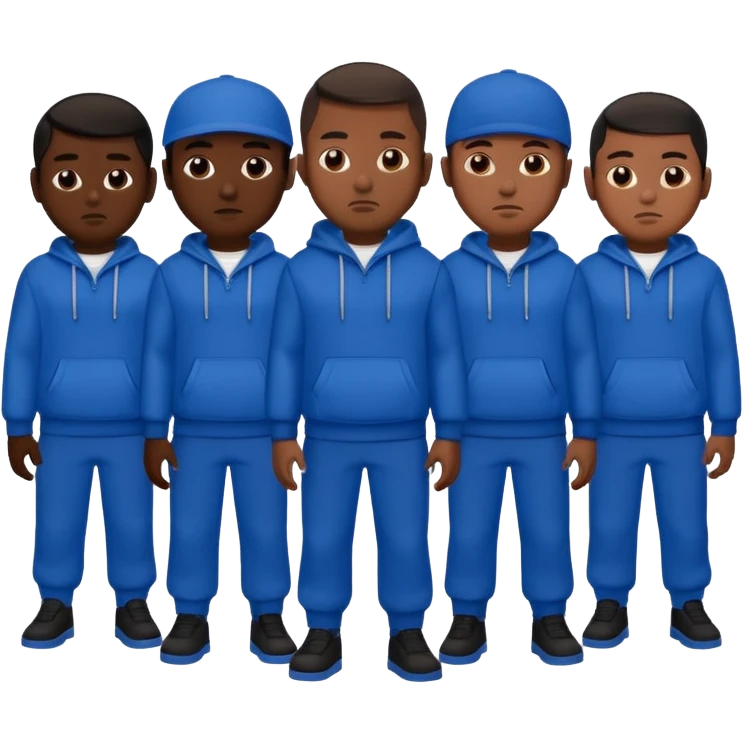 Crip gang members  emoji