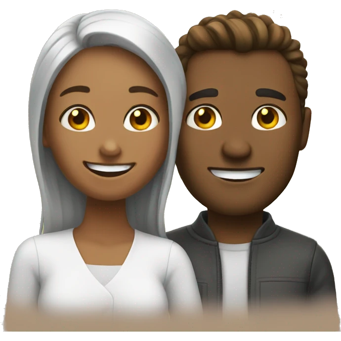 Couple having fun emoji