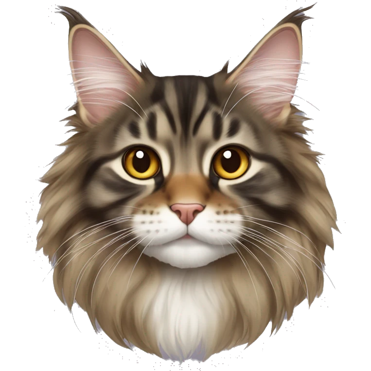 Maine coon kiss small maine coon emoji