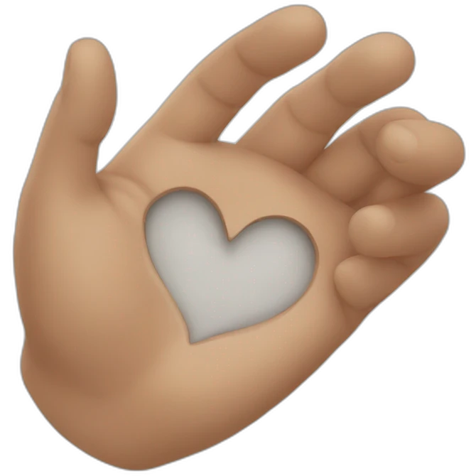 Cœur mains emoji
