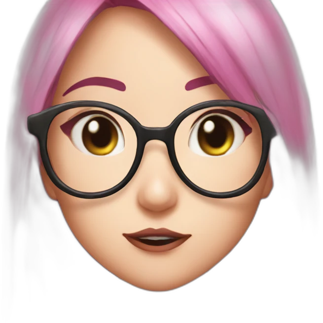 Katarina show tongue glasses sfw emoji