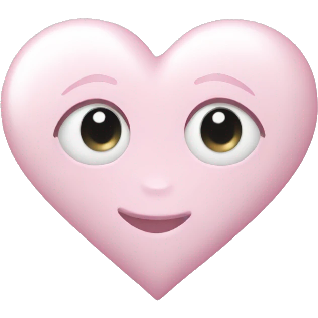 pearl light pink heart emoji