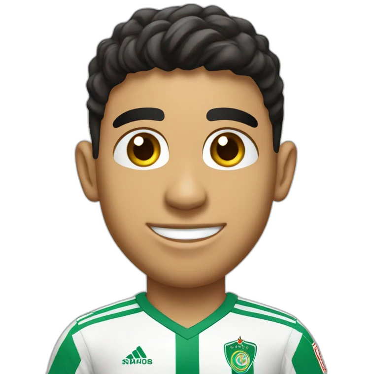 Achraf Hakimi with the marocan shirt emoji