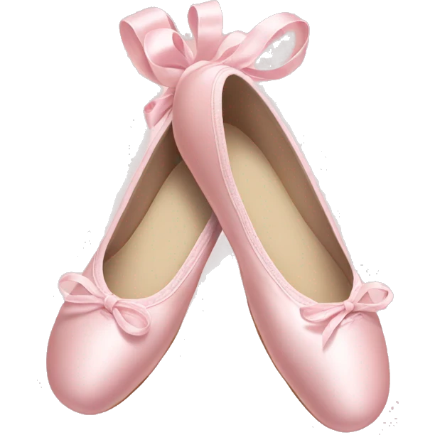 Pale pink ballet shoes emoji