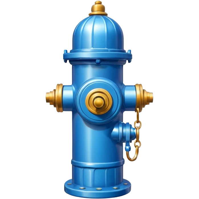 blue fire hydrant emoji