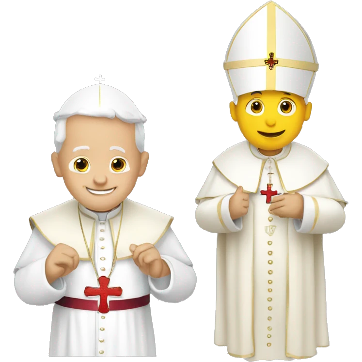 the pope with england emoji