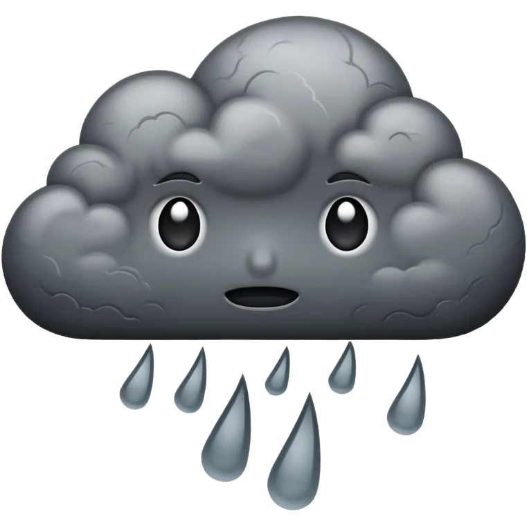 stormy cloud
 emoji
