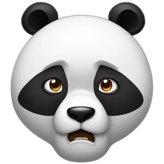 Panda angry emoji