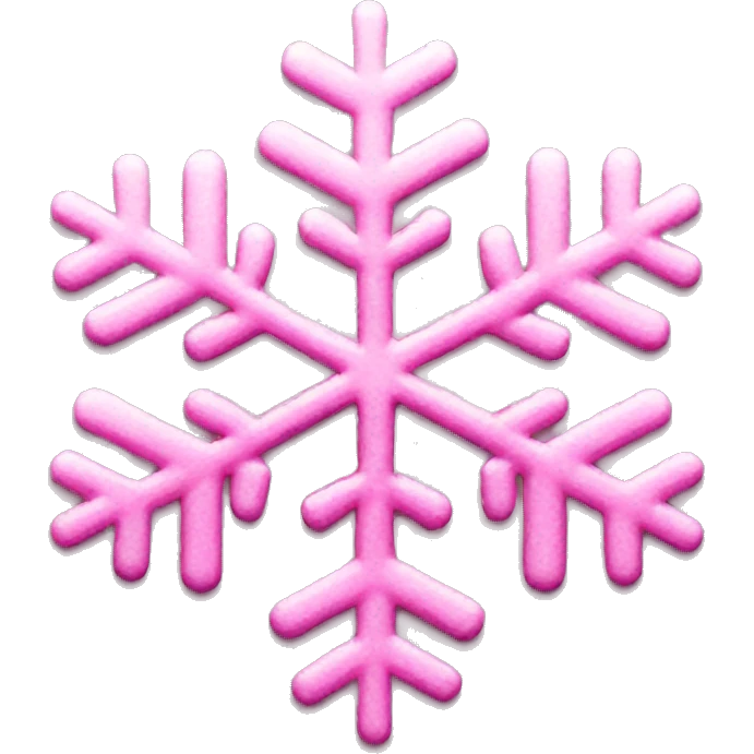 Pink snowflake  emoji