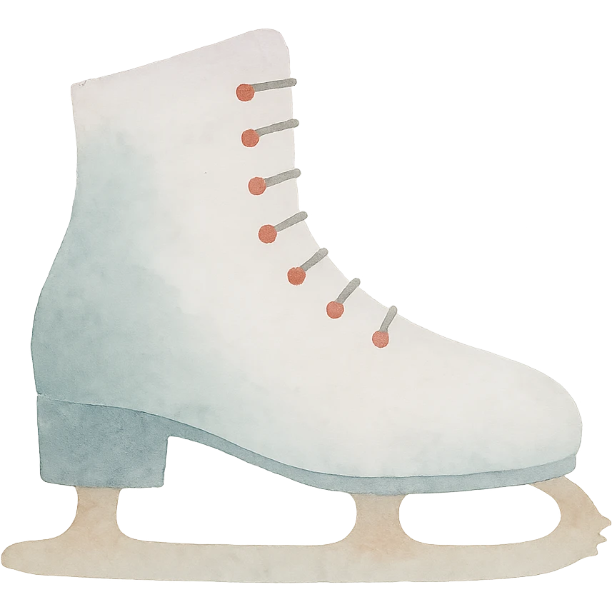 un patin à glace emoji