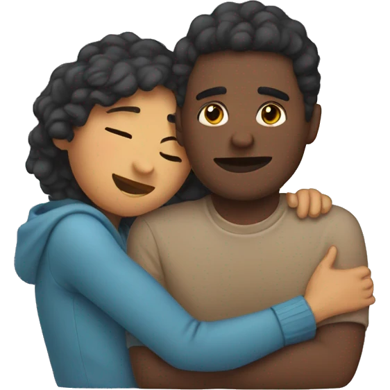two people cuddled up  emoji