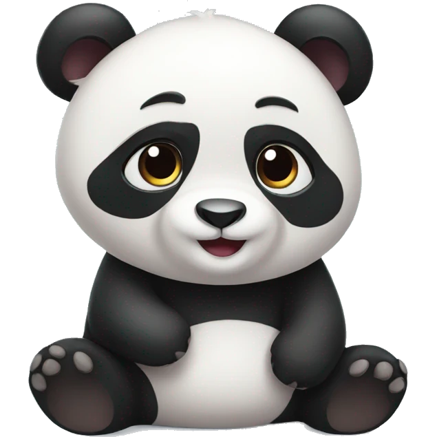 Cute panda emoji